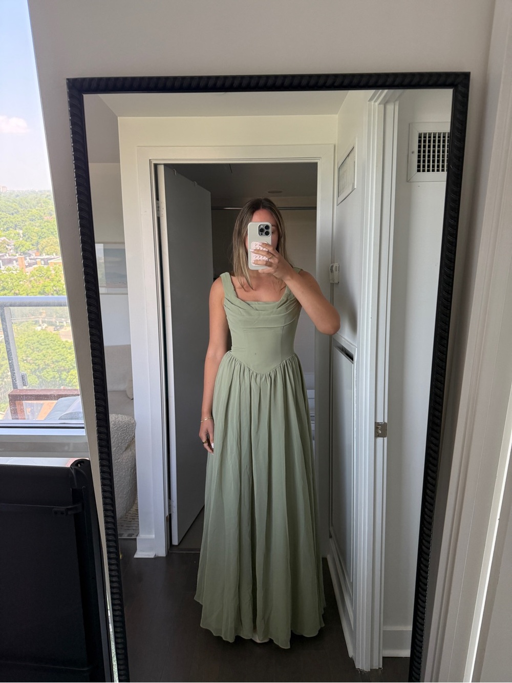 SAGE GREEN BRIDESMAIDS DRESS